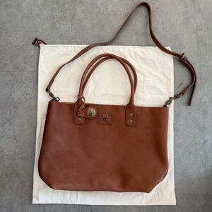 Will Leather Goods East-West leather tote